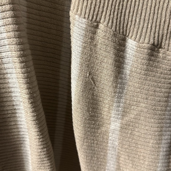 CJ Banks tunic length cardigan size X (14W) neutral beige white - Picture 6 of 6